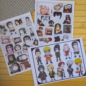 Стикерпак Наруто Naruto а4 набор 3 шт (25914)