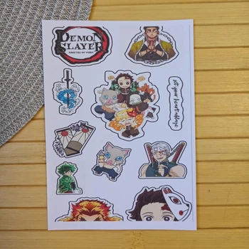 Стикерпак Клинок рассекающий демонов Kimetsu no Yaiba Клинок який знищує демонів А4 код 25848