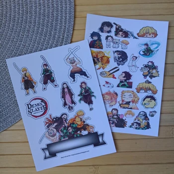 Стикерпак Клинок рассекающий демонов Kimetsu no Yaiba А5 набір 2 шт код 25870