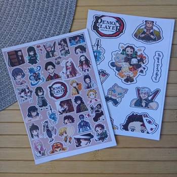 Стикерпак Клинок рассекающий демонов Kimetsu no Yaiba А4 набір 2 шт код 25854