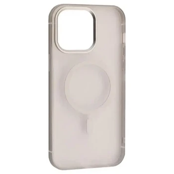 Чохол DULERO Metal Clear MagSafe протиударний для iPhone 14 Pro Max сріблястий