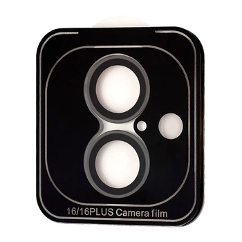 Защитное стекло для камеры HD Lens противоударное для iPhone 16/16 Plus/17 темно-серый