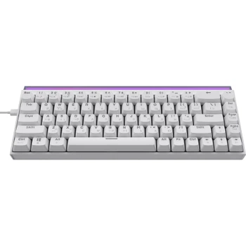 Клавіатура Ajazz NK68 Red Switch USB UA White (NK68-R-W)