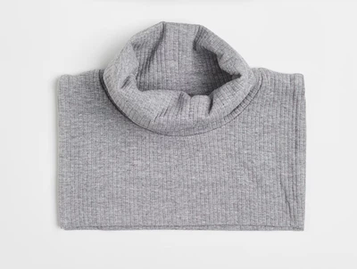 Шарф H&M 1112378 128-146см сірий рубчик