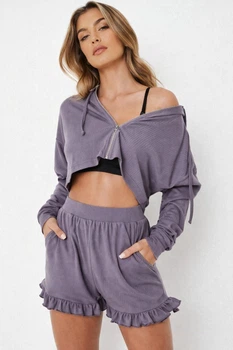 Костюм кофта+шорти Missguided N9336618 32 сірий