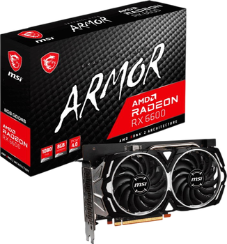 Відеокарта AMD Radeon RX 6600 8GB MSI Armor (RX 6600 ARMOR 8G) Б/В