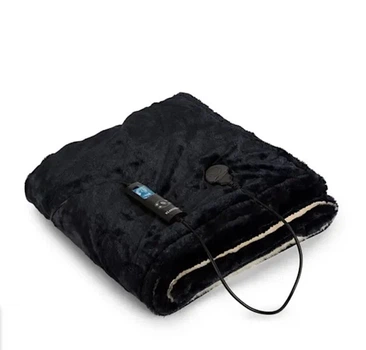 Электрическое одеяло Klarstein Watson SuperSoft 180х130 см двустороннее электроодеяло чёрное + белое