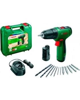 Шуруповерт акумуляторний EasyDrill 1200 ( 1.5Ah, 2шт, ЗП, валіза, набір) BOSCH (06039D3007)