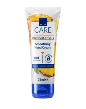 Увлажняющий крем для рук Avon Care Tropical Fruits Smoothing Hand Cream 48H Moisture с экстрактом ананаса, манго и папаи 75 мл