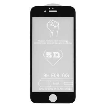 Ударопрочное защитное стекло 5D для Apple iPhone 6 Plus / 6s Plus (Black, 9H)