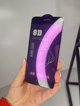 Зеркальное защитное стекло для Apple iPhone 6 / 6s (Purple/Black, Олеофобное)