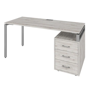 Офисный письменный стол Loft Details LM160 сосна лофт белая