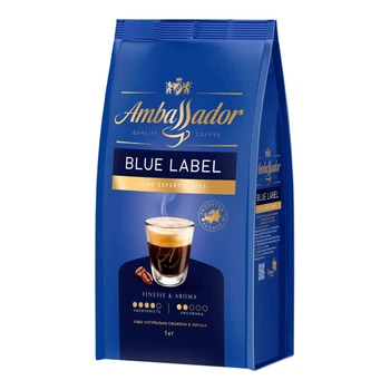 Кофе в зернах Ambassador Blue Label 1 кг