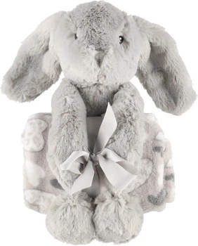 Дитячий плед 4Living флісовий з іграшкою кроликом 75 x 100 см (6410416241975)