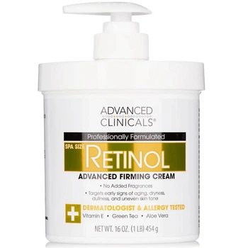 Крем против старения для лица и тела Advanced clinicals Retinol 454 гр