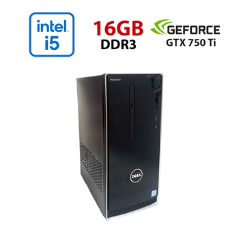Игровой ПК Dell Inspirion 3650 / Intel Core i5-6500 (4 ядра 3.2 - 3.6 GHz) / 16 GB DDR3 / 512 GB SSD / nVidia GeForce GTX 750 Ti, 2GB GDDR5, 128-bit / Wi-Fi+Bluetooth / DVD / Win 10 Home Lic б/у