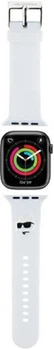 Pasek Karl Lagerfeld 3D Rubber Choupette Head do Apple Watch Series 1/2/3/4/5/6/7/8/9/SE/SE2 38-41 mm White (3666339190132)