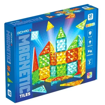 Магнитный конструктор "Magnetic Tiles Gems" Geomag 4101GM 32 детали