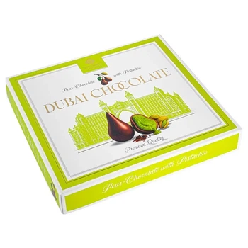 Дубайські цукерки Lux Choco «Груша з фісташкою», 175 г