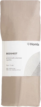 Prześcieradło Danielle beżowe 90x200 cm (5904183855349)