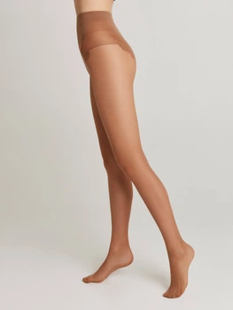 Колготки жіночі з ажурними трусиками Conte Elegant Bikini 20 Den 3 (M) Бронзові (Bronz)