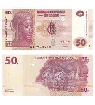 Банкнота 50 франків Конго 2013 рік UNC