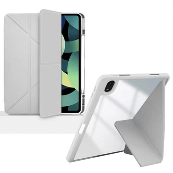 Чехол Clear Acrylic для iPad 11 (2025) / iPad 10 (2022) 10.9" Y-Type с местом для стилуса Серый