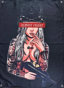 Банер з дівчиною Almost Friday