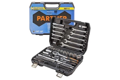 Набор инструмента 82 предмета 1/4"&1/2" (6-гр.)(4-32мм) PARTNER PA-4821-5