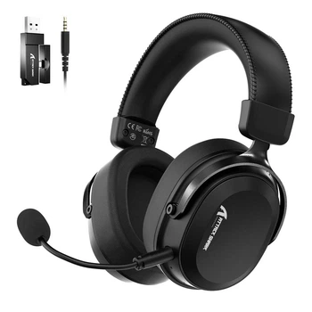 Геймерська бездротова (Bluetooth + 2,4G) гарнітура Attack Shark L30 PRO (вага 180 гр) Black (L30PROB)