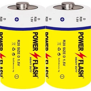 Батарейки Power Flash R20 (212288)