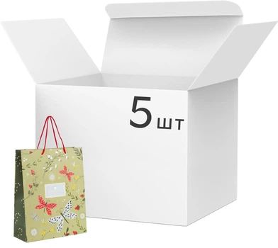 Набор пакетов бумажных подарочных Axent Turnowsky Secret Garden 26х32 см 5 шт (8502-35-A-TR)