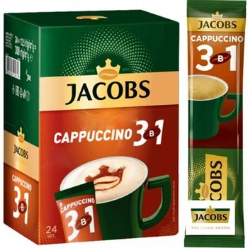Кава розчинна у стіках 3в1 Jacobs Cappuccino 18,7 г х 10 шт (106358)