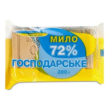 Мило господарське 72% в індивідуальні упаковці 200 г (6607111)