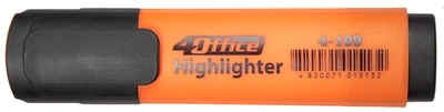 Маркер текстовий 4Office помаранчевий 1-5 мм клиноподібний 4-109 (01100302)