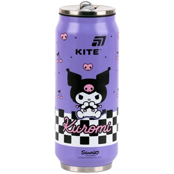 Термочашка с трубочкой Kite Kuromi HK25-1264, 500 мл