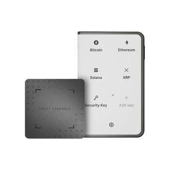 Криптокошелек Ledger Stax с чехлом Magnet Shell Black + Recovery Key (LDGRSTX)