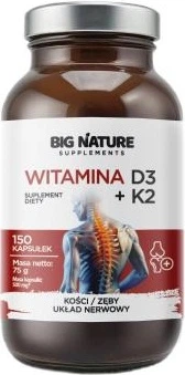 Вітамін Big Nature D3 + K2 150 капсул (5905745622874)