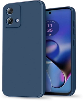 Силіконовий чохол HardCorner Motorola Moto G84 (з мікрофіброю) Blue (38319-28)