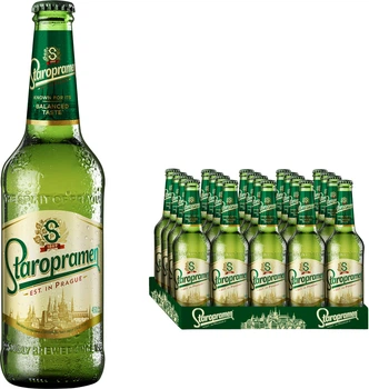 Упаковка пива Staropramen світле фільтроване 4.2% 0.45 л x 20 шт (4820250942662)