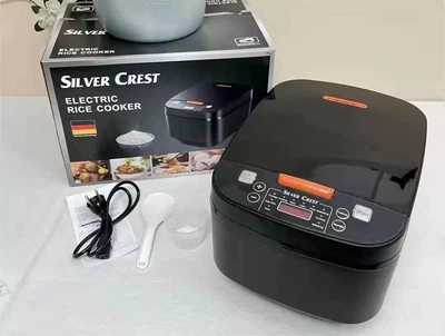 Рисоварка Silver Crest TK-208, 5 л, 900 Вт, сенсорный LCD дисплей, антипригарная чаша