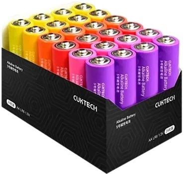 Батарейки Xiaomi Cuktech AA Rainbow alkaline battery B08 24 шт (CUKAAB08CNCM)