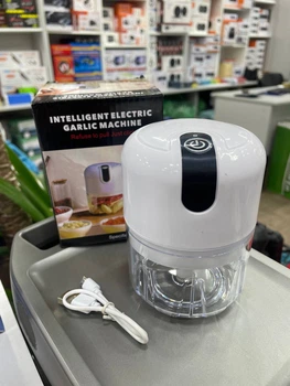 Измельчитель электрический для чеснока и специй Intelligent Electric Garlic Machine USB Белый