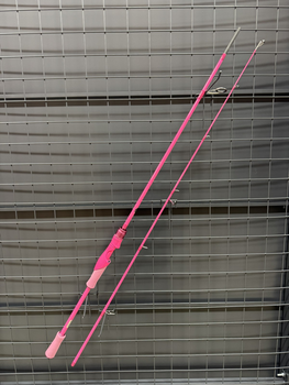 Спиннинг карбоновый Rubar Carbon Fishing Rod двухсекционный, 1,8 m, розовая ручка EVA,40652200006