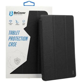 Чехол (книжка) Apple iPad Air 11, BeCover Tri Fold Soft TPU, Черный - 670088