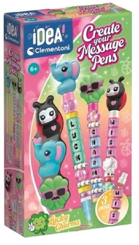 Zestaw kreatywny Clementoni Mini fabryka długopisów z wiadomością Szczęściarze 18402 (8005125184026)