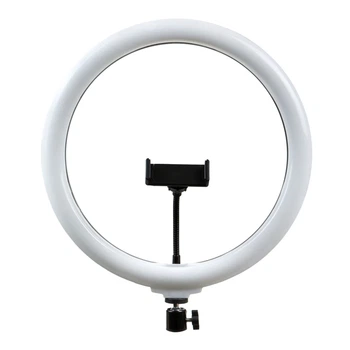 Кольцевая лампа WUW LED Ring Fill Light диаметр 33см (LJJ-33) с держателем для смартфона 3 режима Black
