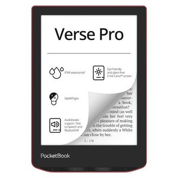 Электронная книга PocketBook 634 Verse Pro, Красный - 391307