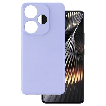 Чехол Fiji Full Soft Premium для Poco F6 противоударный бампер с микрофиброй Violet