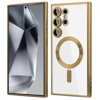 Чехол Fiji Chrome для Samsung Galaxy S25 Ultra (S938) с MagSafe и защитой камер Gold